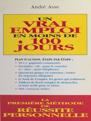 cover image of Un vrai emploi en moins de 100 jours